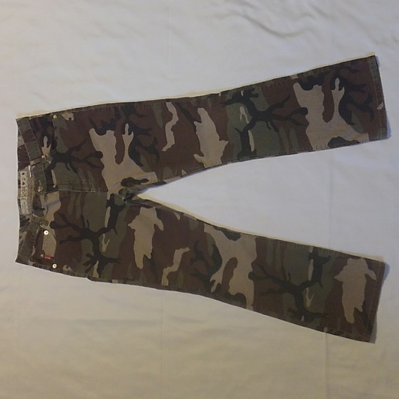 Mudd Green Brown Camo Pants 